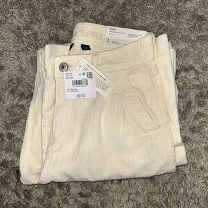 American Eagle Cream Corduroy Pants